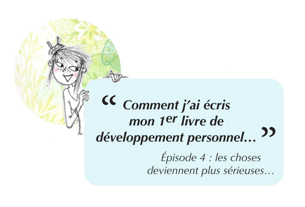 ecriture de mon premier livre de developpement personnel